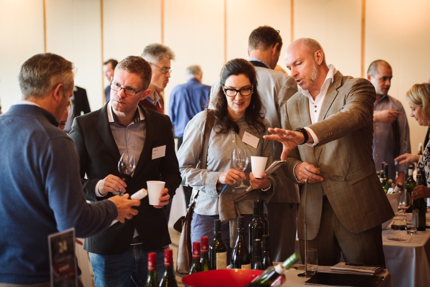 Mike Brown, Gemtree Wines at Wine Australia's Annual tasting, Stockholm. Image courtesy of Wine Australia.
