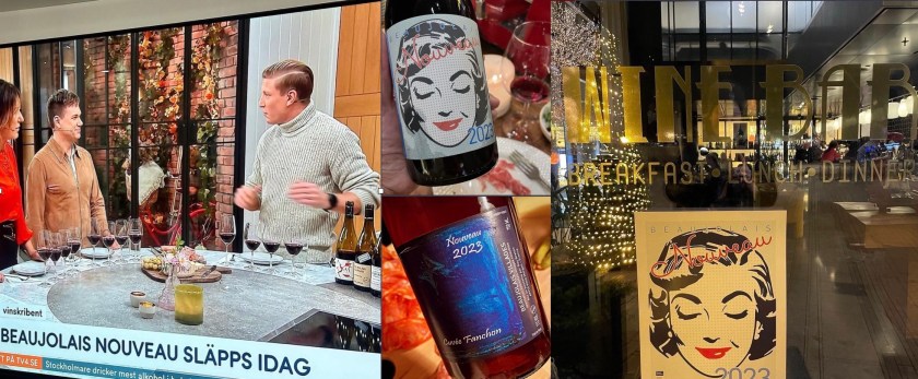 Beaujolais Nouveau on TV4 presented by Alf Tumble, on social media and in wine bars